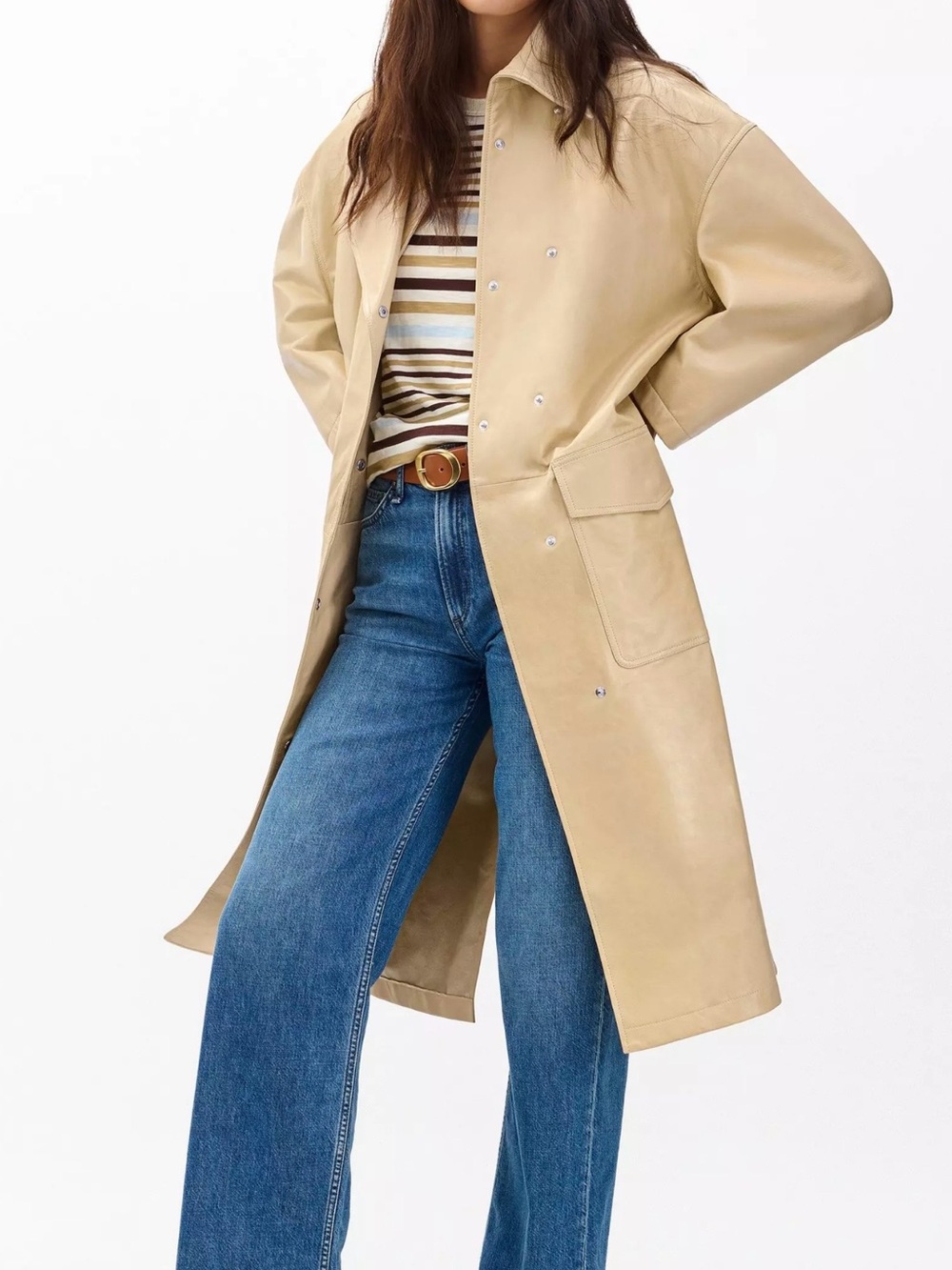 rag & bone Beige Long Trench Coat